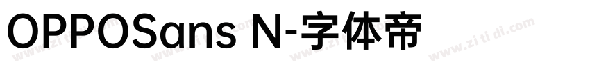 OPPOSans N字体转换